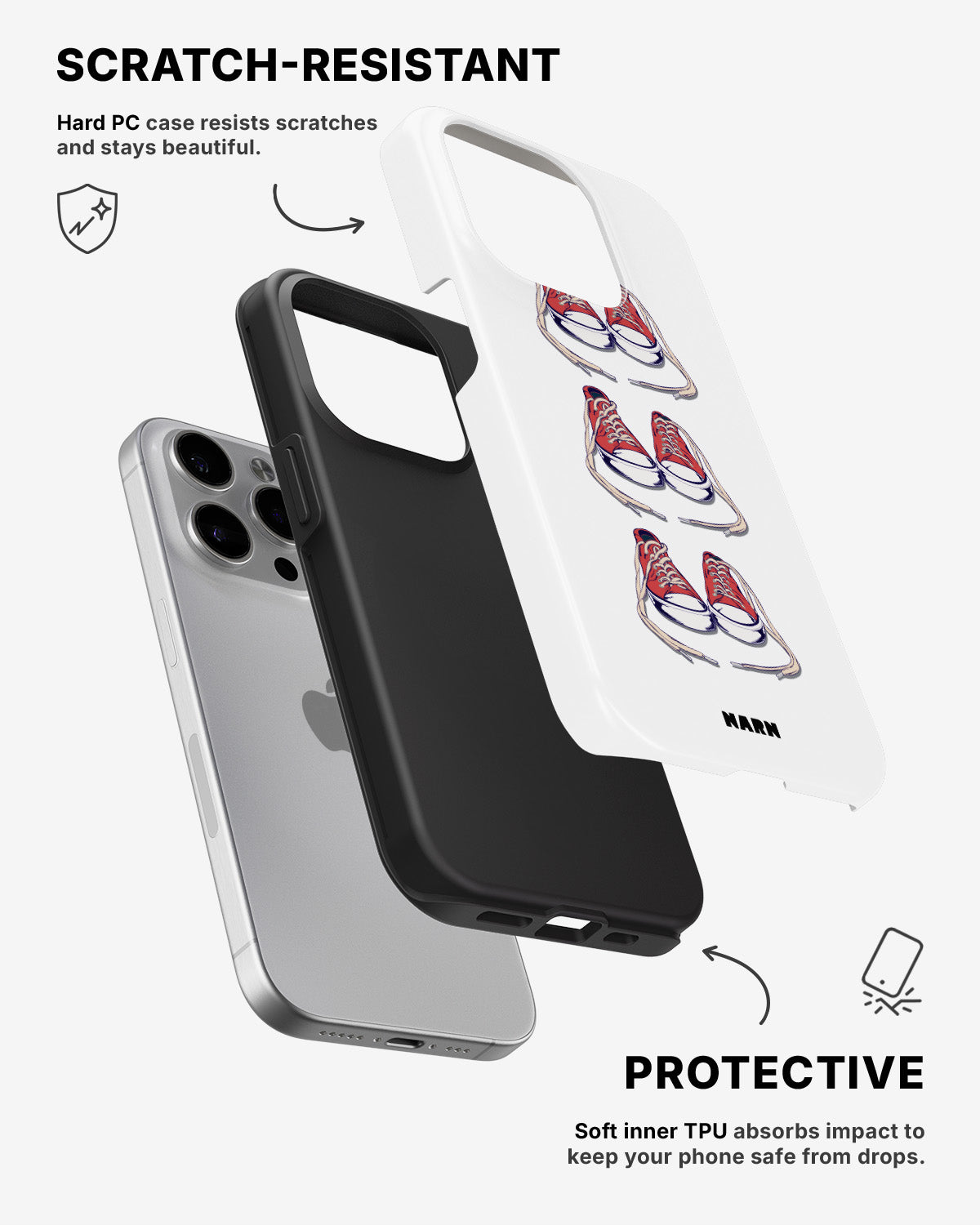 iPhone 15 Pro Tough Case – Shoes - View 2