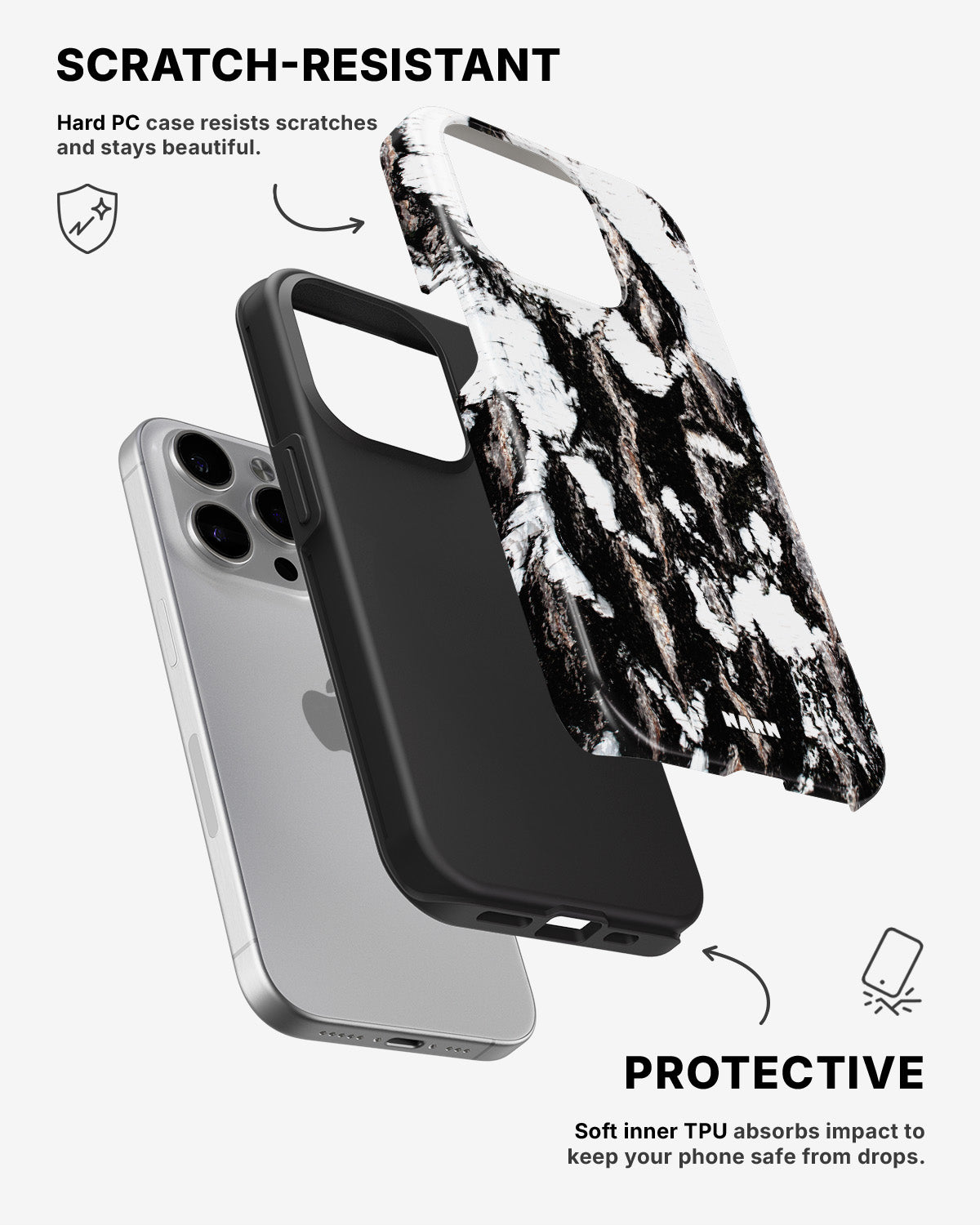 iPhone 15 Pro Tough Case – Birch - View 2