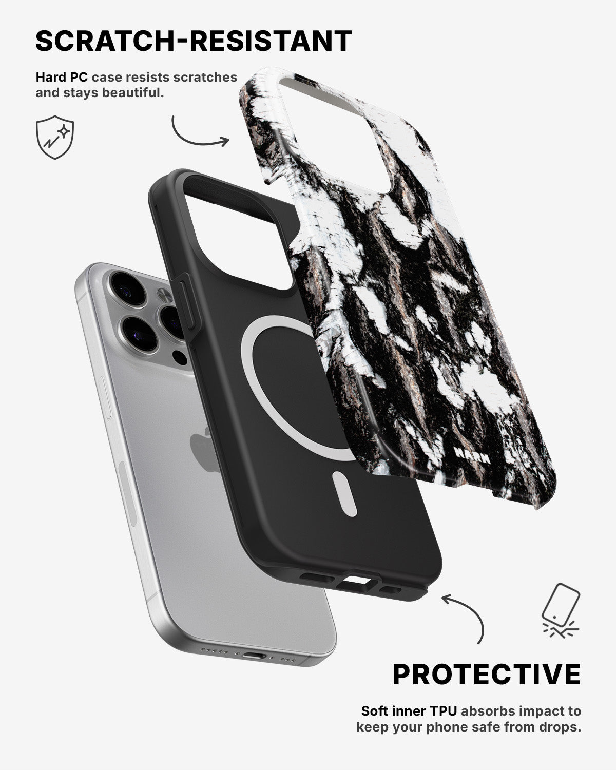 iPhone 15 Pro Tough Case – Birch - View 2