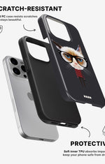 iPhone 15 Pro Tough Case – Hipster Cat - View 2
