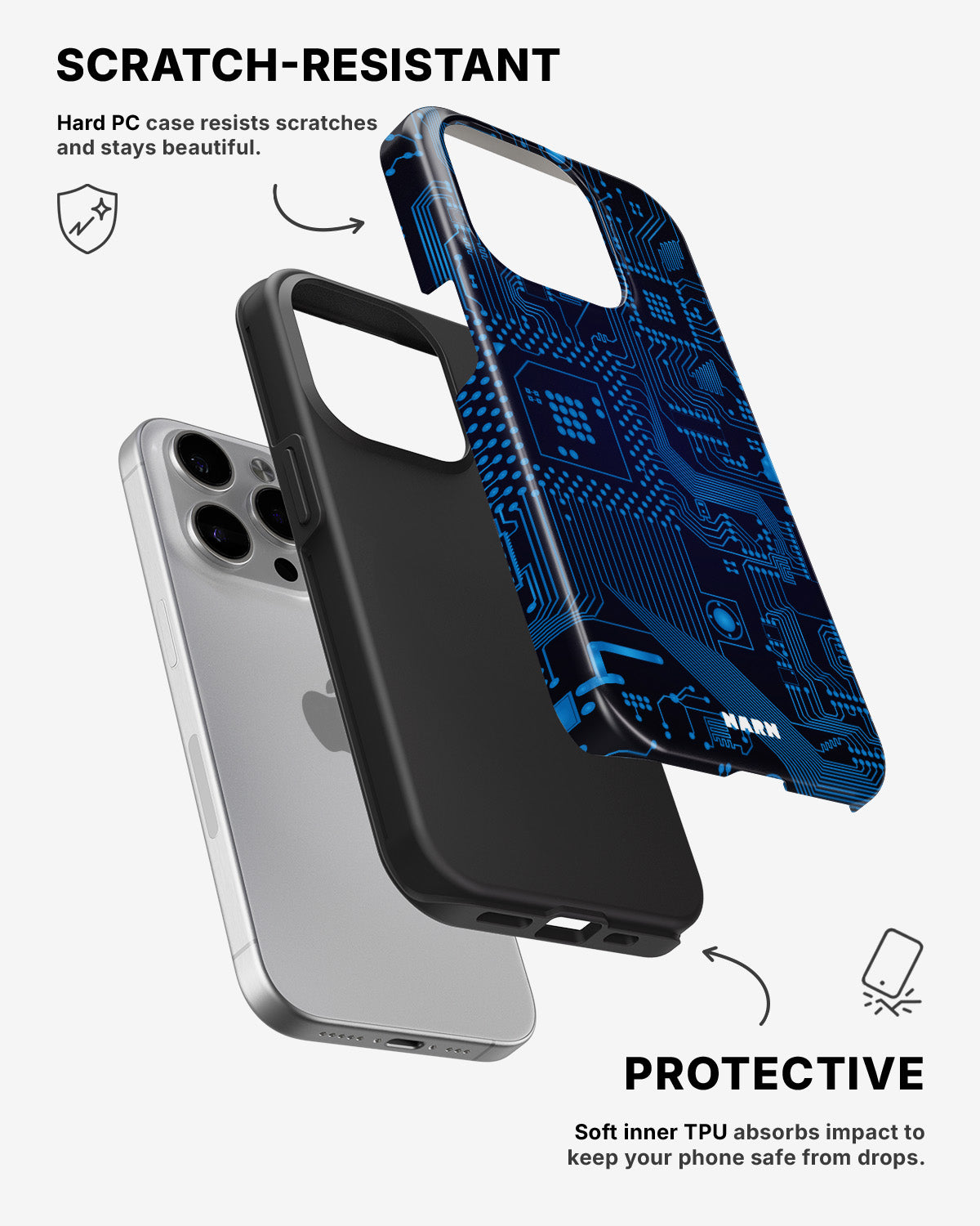 iPhone 15 Pro Tough Case – Circuit Board - View 2