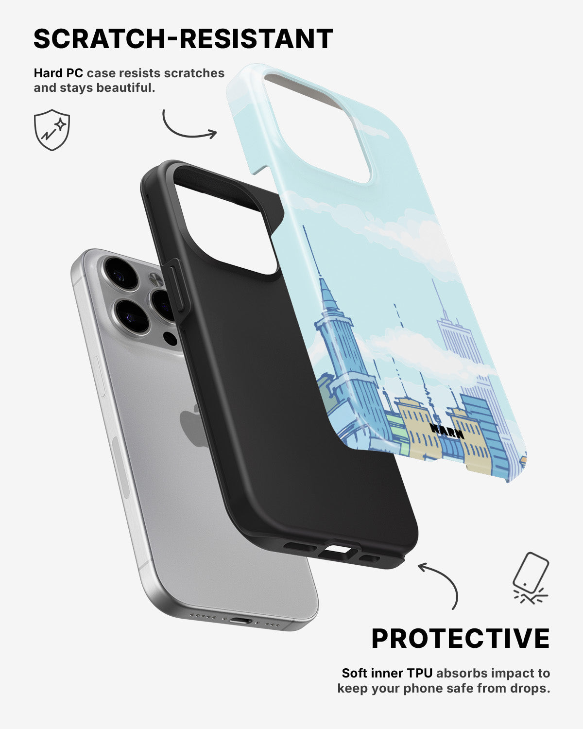 iPhone 15 Pro Tough Case – Skyline - View 2