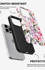 iPhone 15 Pro Tough Case – Watercolor Flowers - View 2