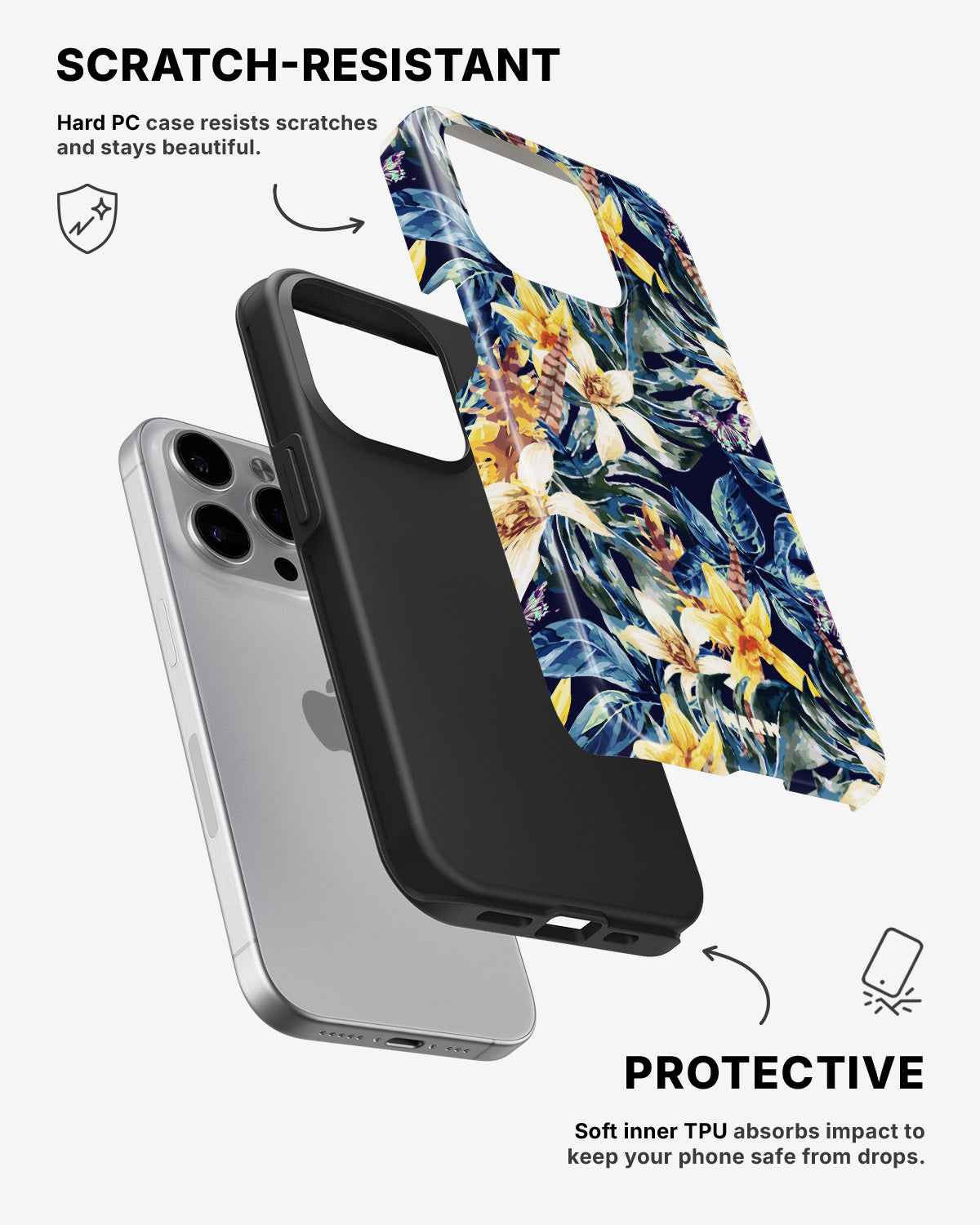iPhone 15 Pro Tough Case – Lily - View 2