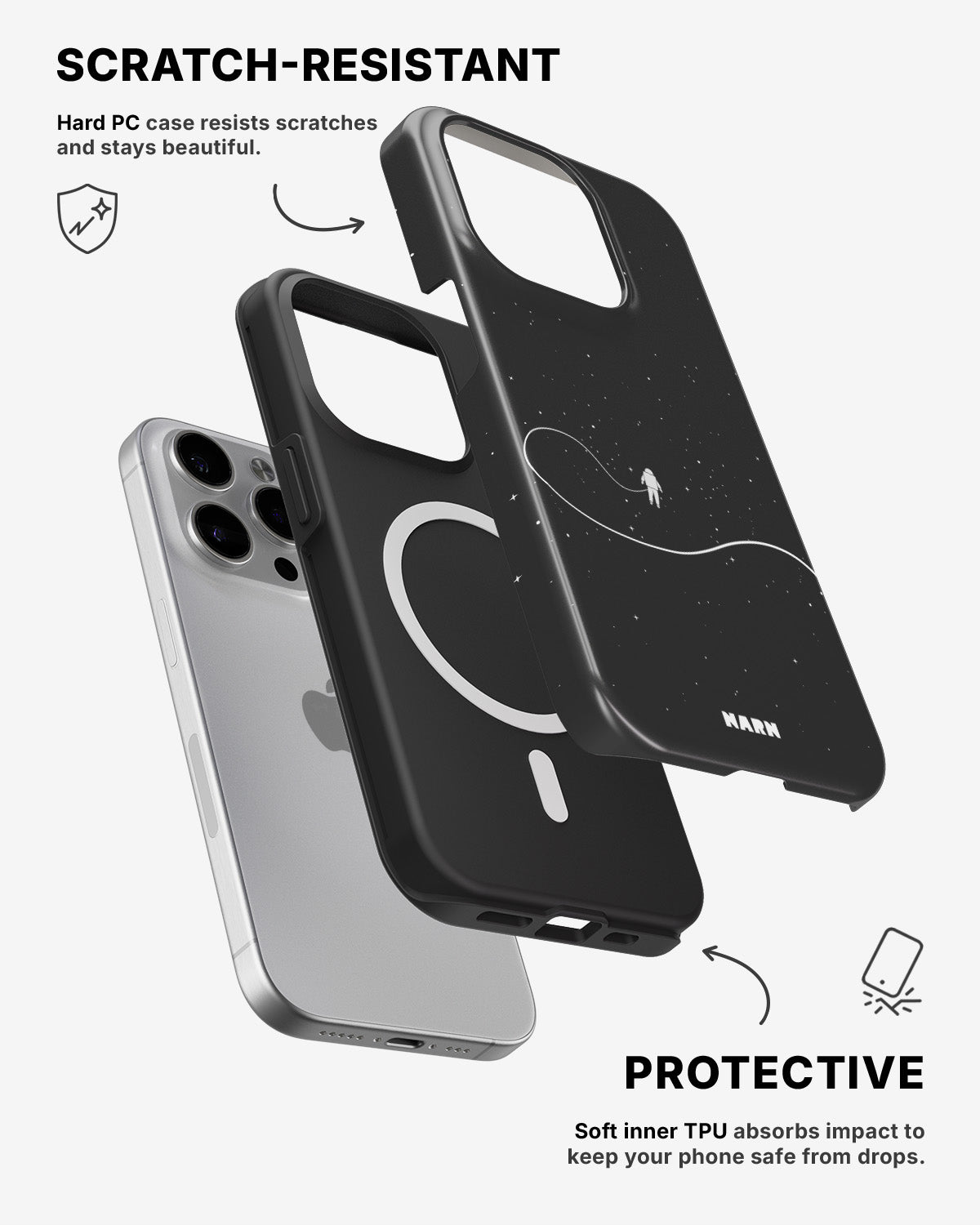 iPhone 15 Pro Tough Case – Space Walk - View 2