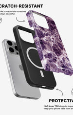 iPhone 15 Pro Tough Case – Purple Marble - View 2