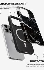 iPhone 15 Pro Tough Case – Black Marble - View 2