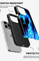 iPhone 15 Pro Tough Case – Blue Flames Dragon - View 2