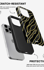 iPhone 15 Pro Tough Case – Golden Zebra - View 2