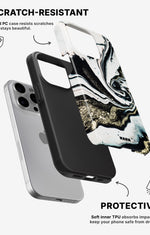 iPhone 15 Pro Tough Case – Golden Swirl - View 2