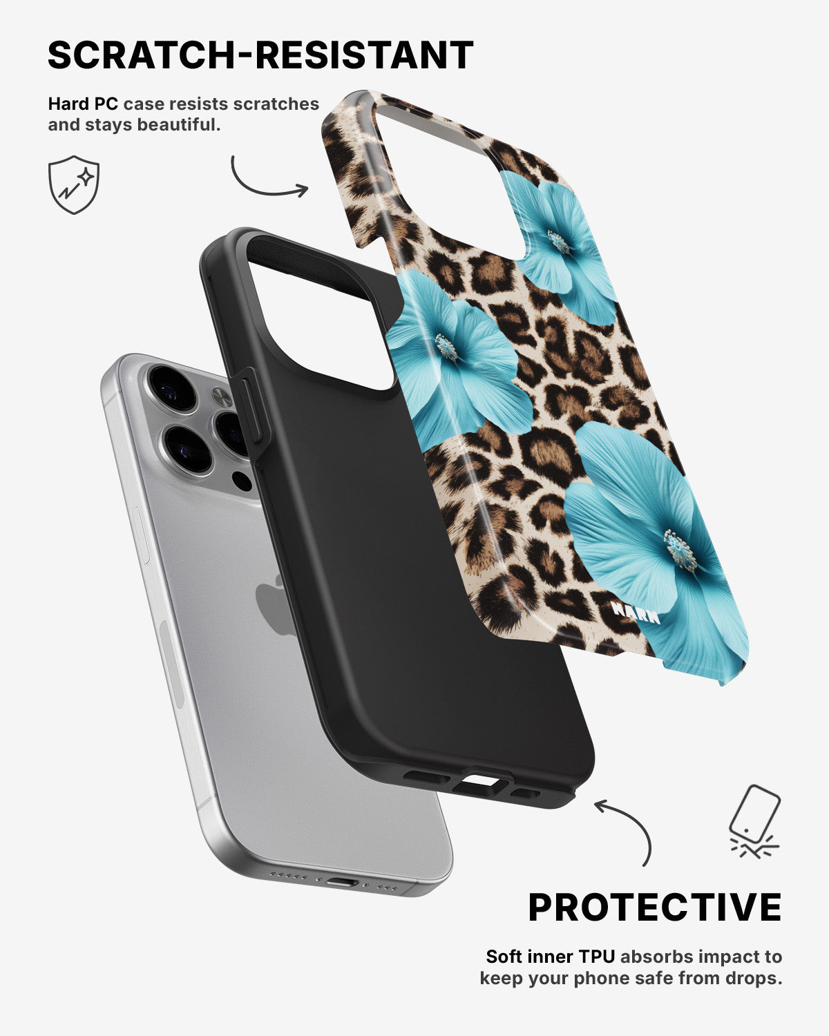 iPhone 15 Pro Tough Case – Blooming Jungle - View 2