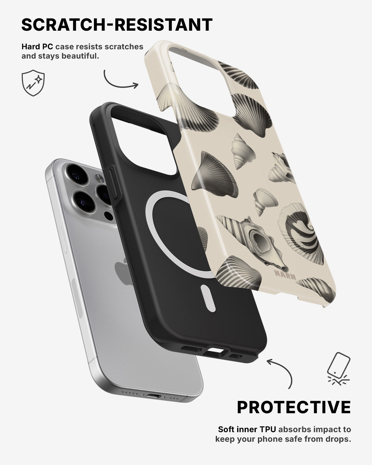 iPhone 15 Pro Tough Case – Silent Sea - View 2