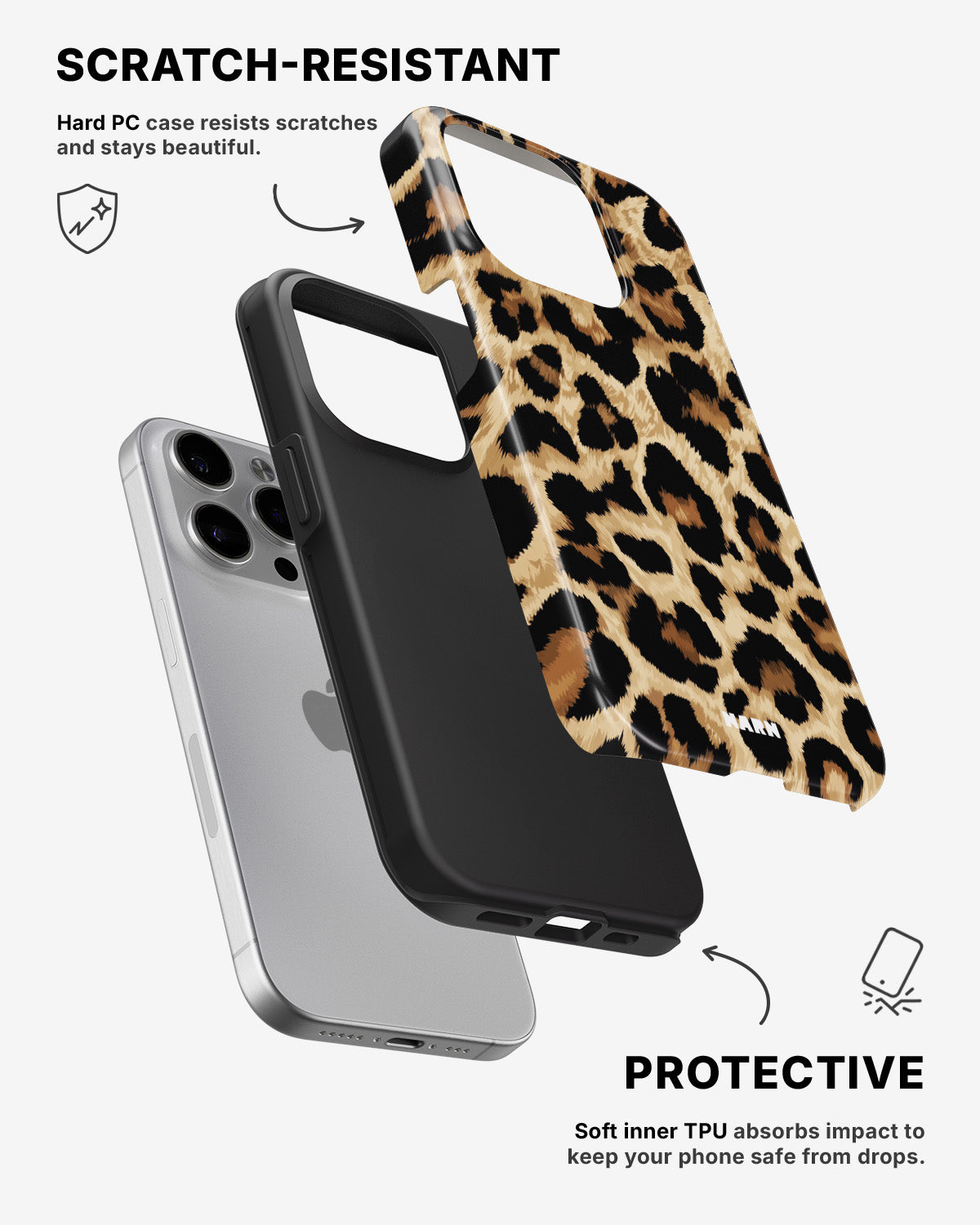 iPhone 15 Pro Tough Case – Savanna Noir - View 2