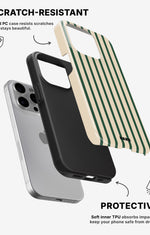 iPhone 15 Pro Tough Case – Evergreen Stripe - View 2