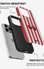 iPhone 15 Pro Tough Case – Cherry Stripes - View 2