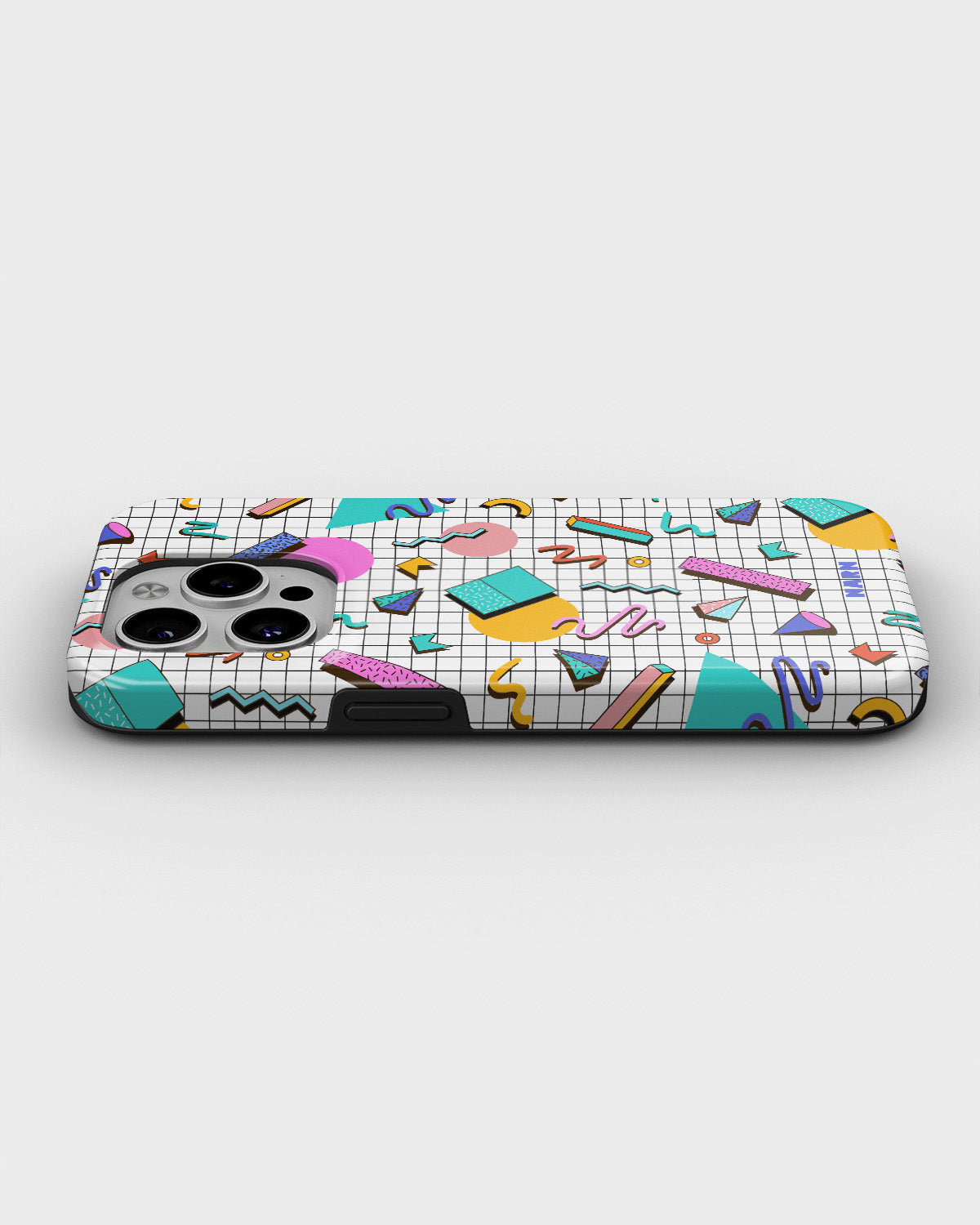 iPhone 15 Pro Tough Case – 80s Memphis - View 3