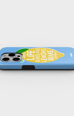 iPhone 15 Pro Tough Case – Lemon Quote - View 3