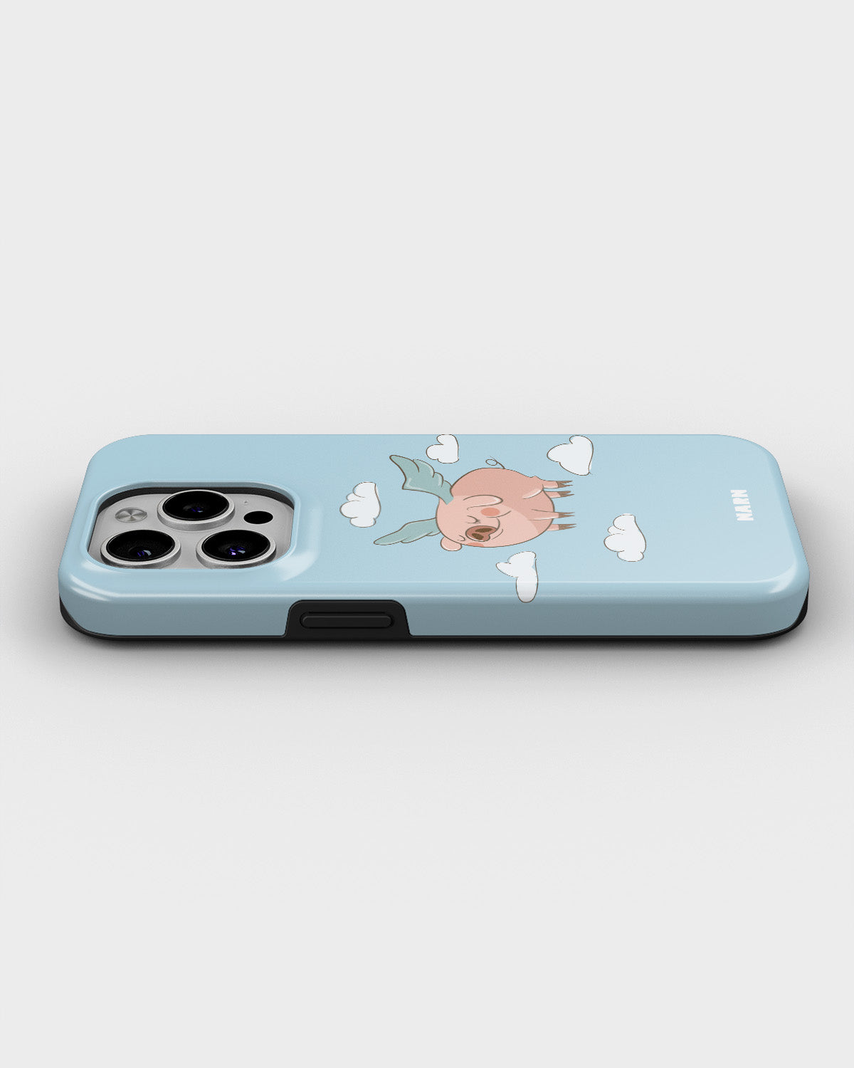 iPhone 15 Pro Tough Case – Dreamy Pig - View 3
