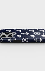 iPhone 15 Pro Tough Case – Deep Blue Voyage - View 3