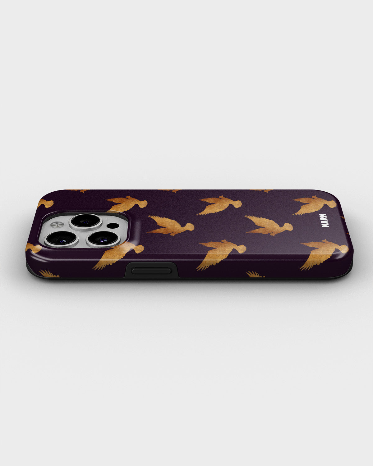 iPhone 15 Pro Tough Case – Royal Doves - View 3