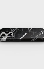 iPhone 15 Pro Tough Case – Black Marble - View 3