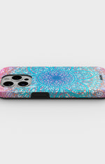 iPhone 15 Pro Tough Case – Pastel Mandala - View 3