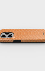 iPhone 15 Pro Tough Case – Orange Snake - View 3