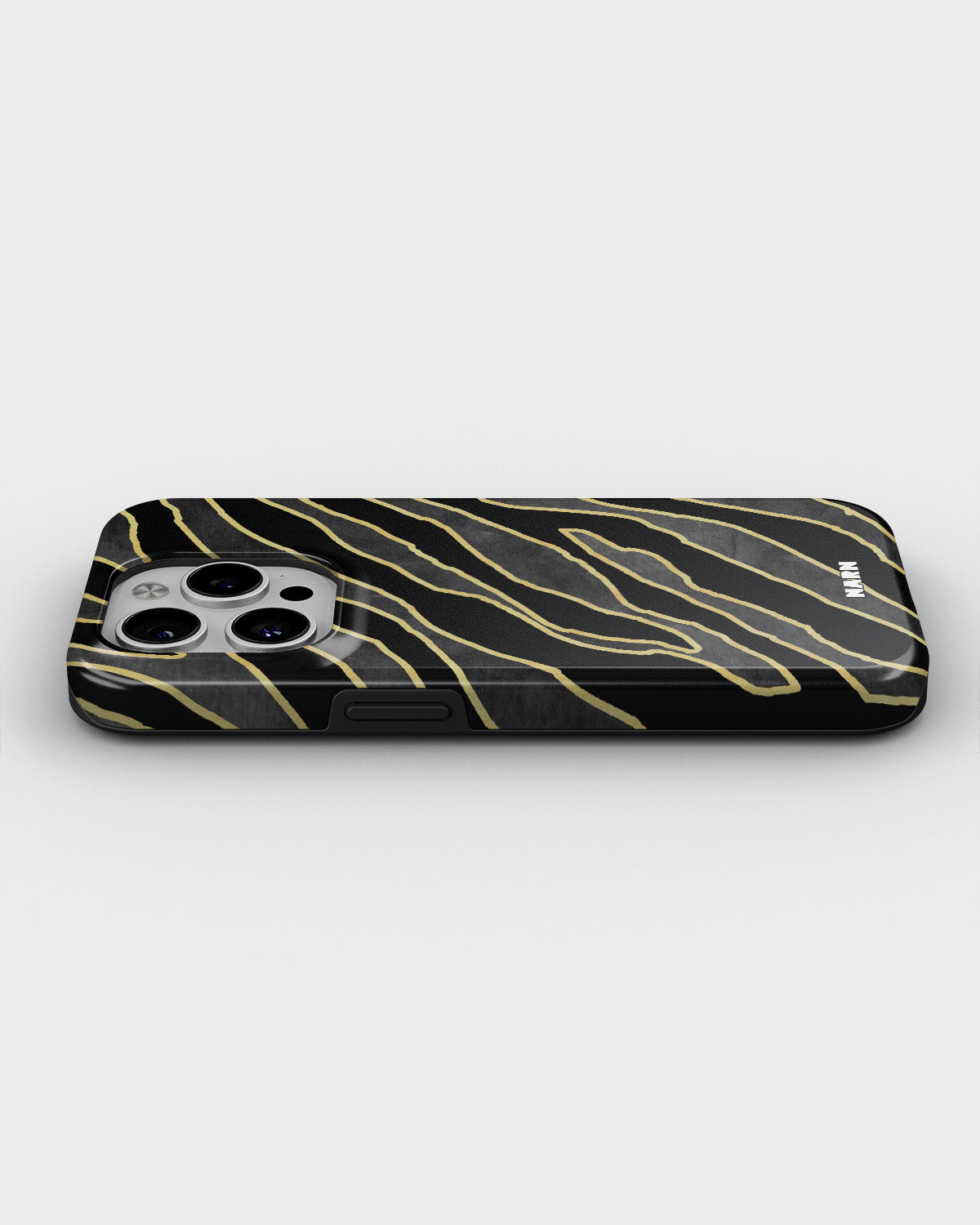 iPhone 15 Pro Tough Case – Golden Zebra - View 3
