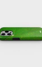 iPhone 15 Pro Tough Case – Green Leafy - View 3