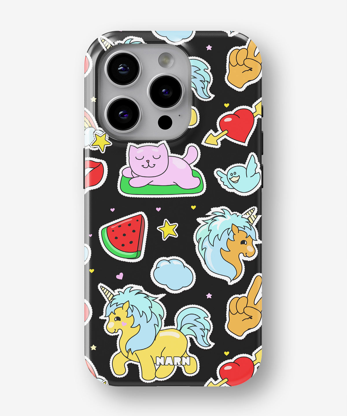 iPhone 14 Pro Tough Case – Cute Stickers - View 1