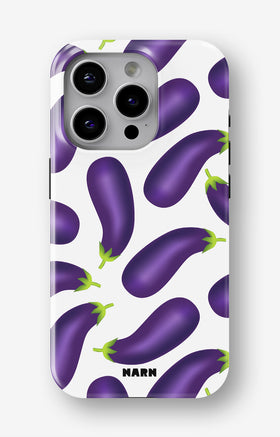 iPhone 14 Pro Tough Case – Eggplant Pattern - View 1