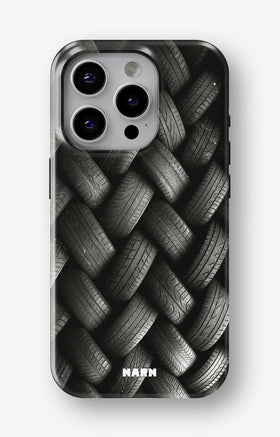 iPhone 14 Pro Tough Case – Tires Wall - View 1
