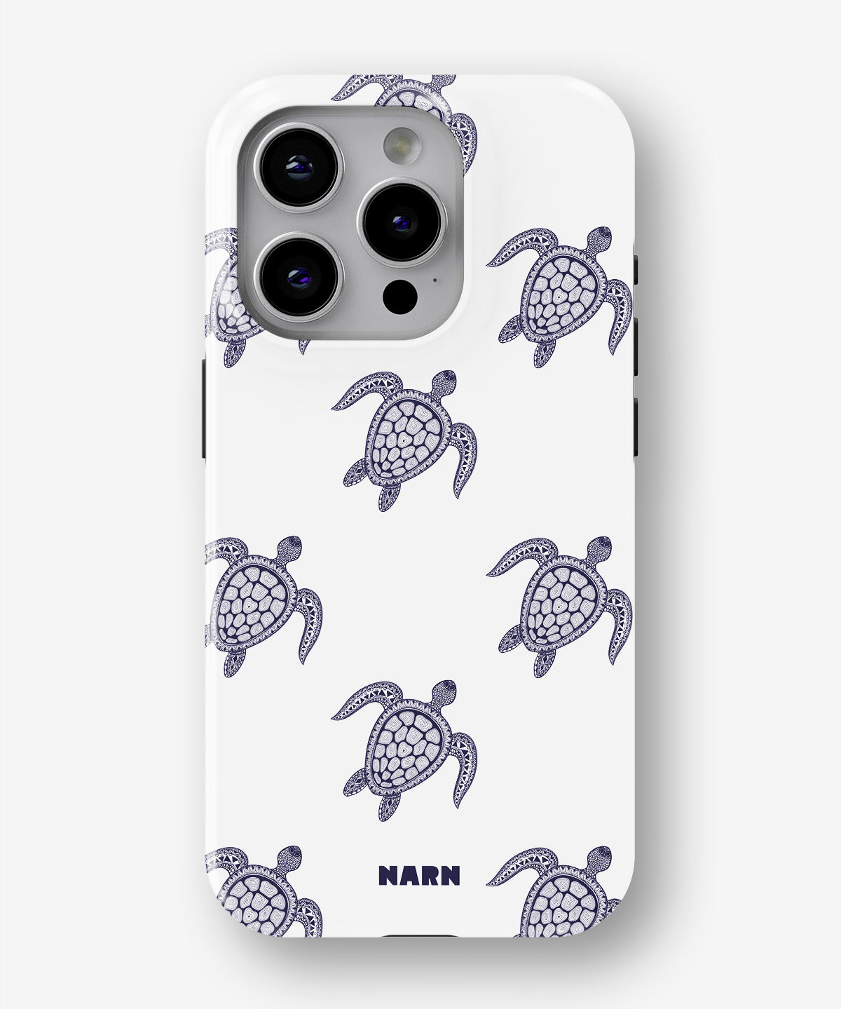 iPhone 14 Pro Tough Case – Blue Turtles - View 1