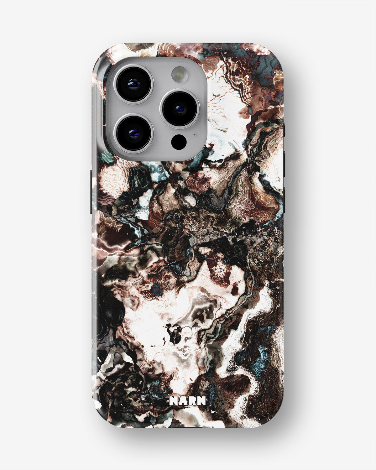 iPhone 14 Pro Tough Case – Marble Brown - View 1