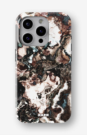 iPhone 14 Pro Tough Case – Marble Brown - View 1