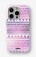 iPhone 14 Pro Tough Case – Purple Aztec - View 1