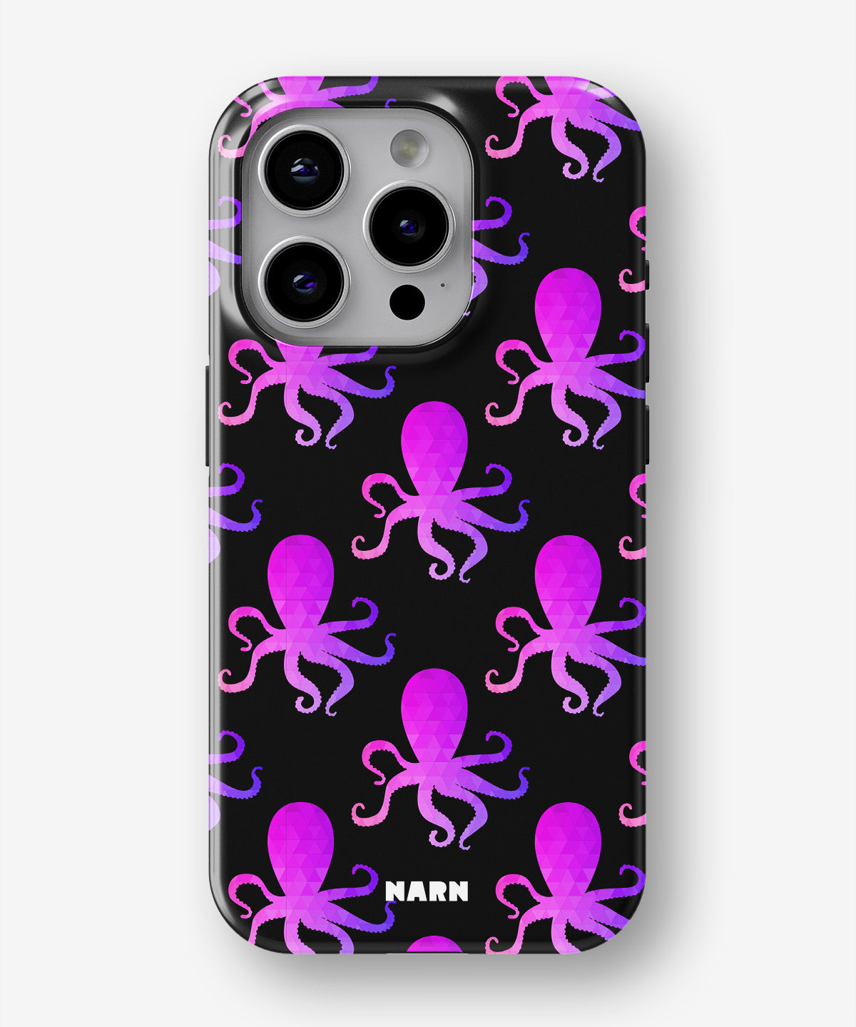 iPhone 14 Pro Tough Case – Octopus Pattern - View 1