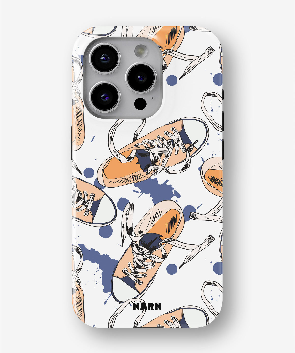 iPhone 14 Pro Tough Case – Apricot Sneakers - View 1
