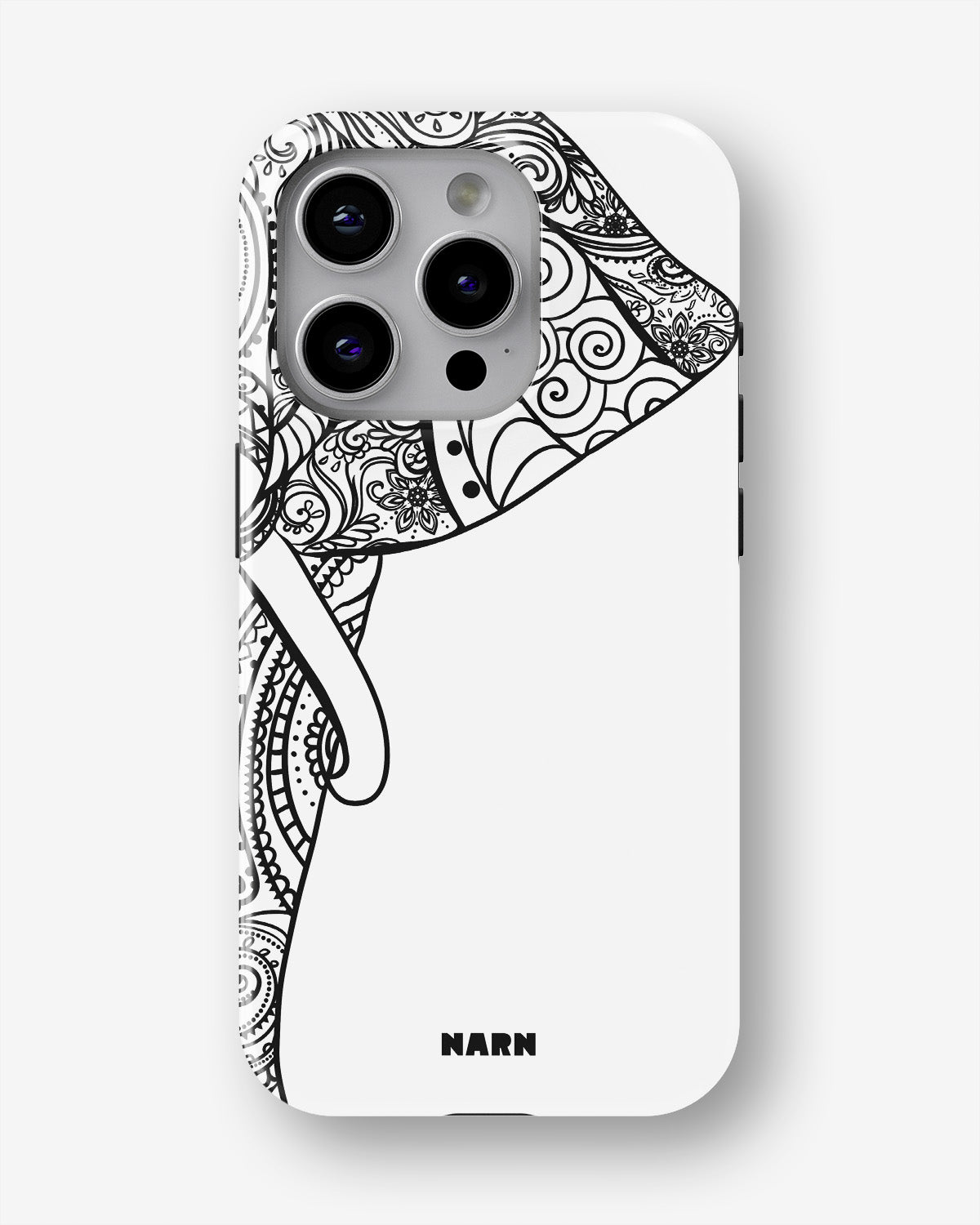 iPhone 14 Pro Tough Case – Mandala Elephant - View 1