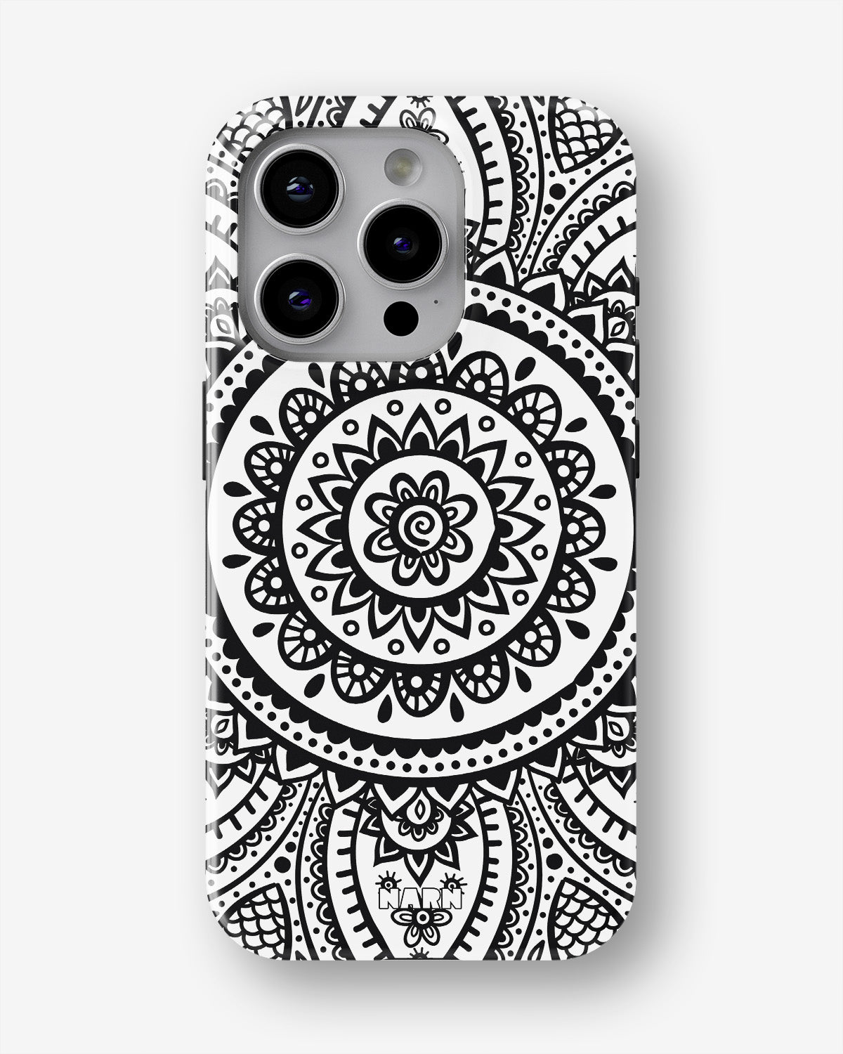iPhone 14 Pro Tough Case – Henna Mandala - View 1