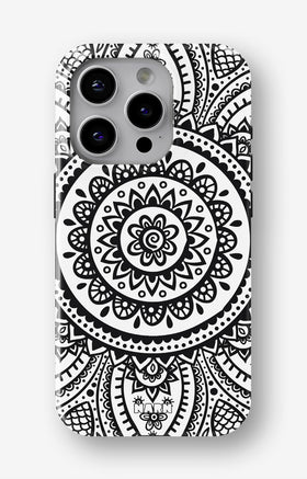 iPhone 14 Pro Tough Case – Henna Mandala - View 1