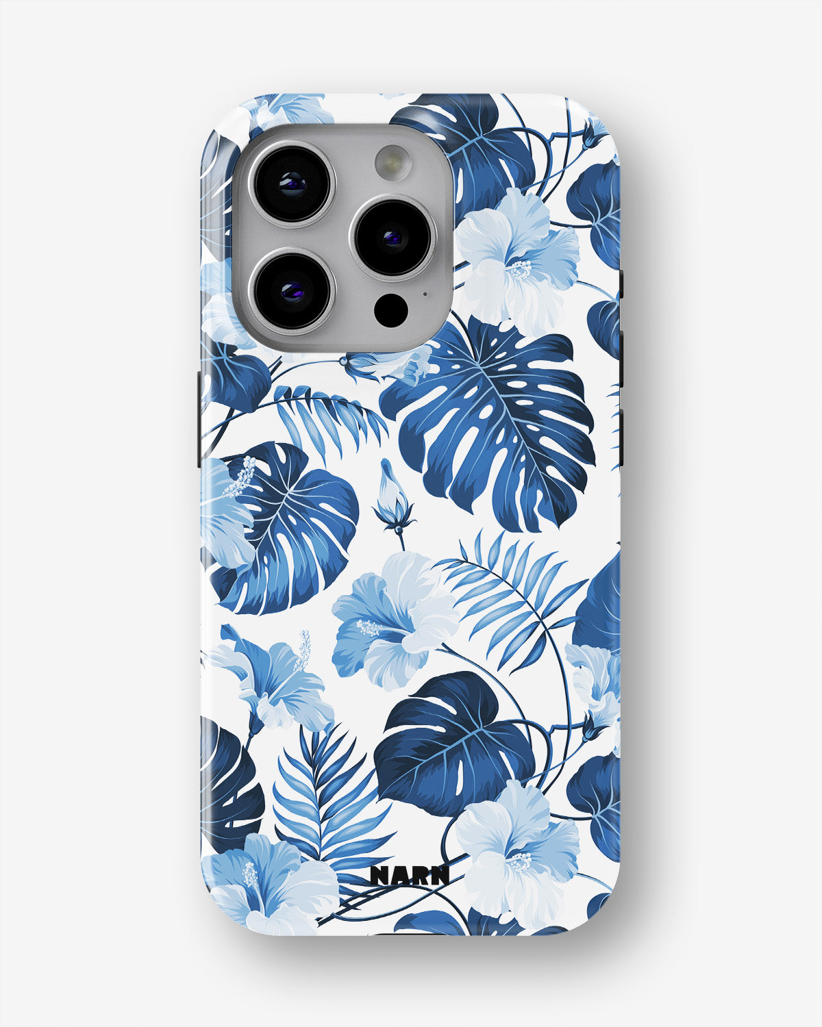 iPhone 14 Pro Tough Case – Blue Tropics - View 1