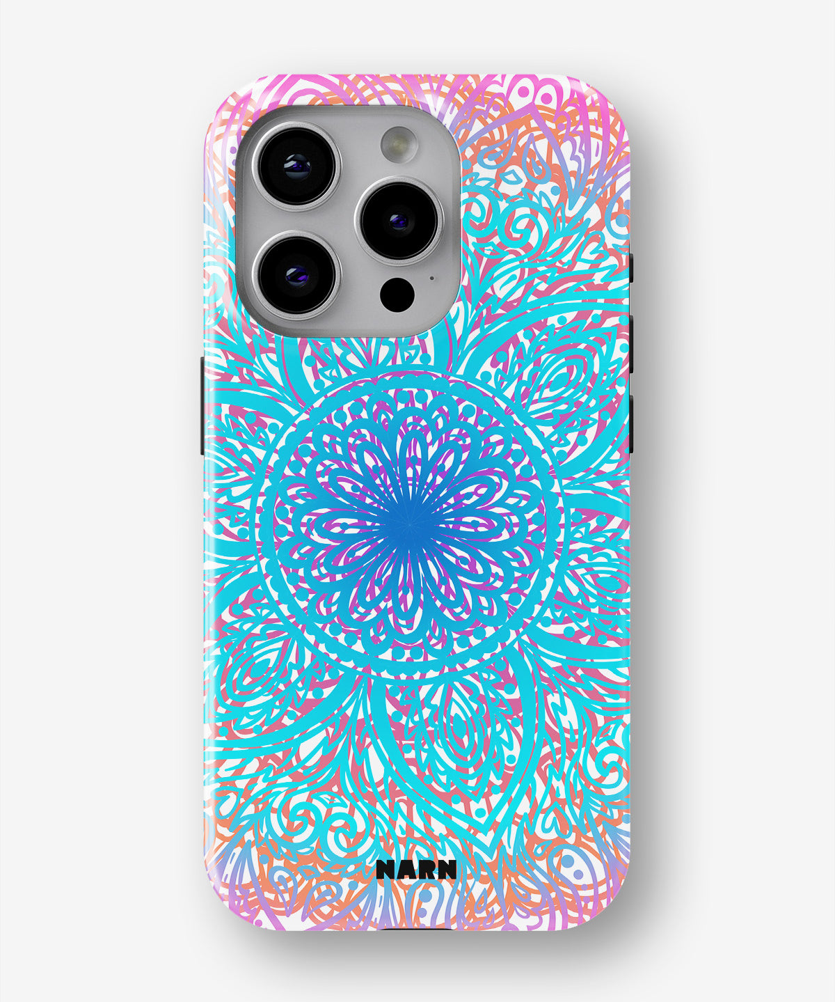 iPhone 14 Pro Tough Case – Pastel Mandala - View 1