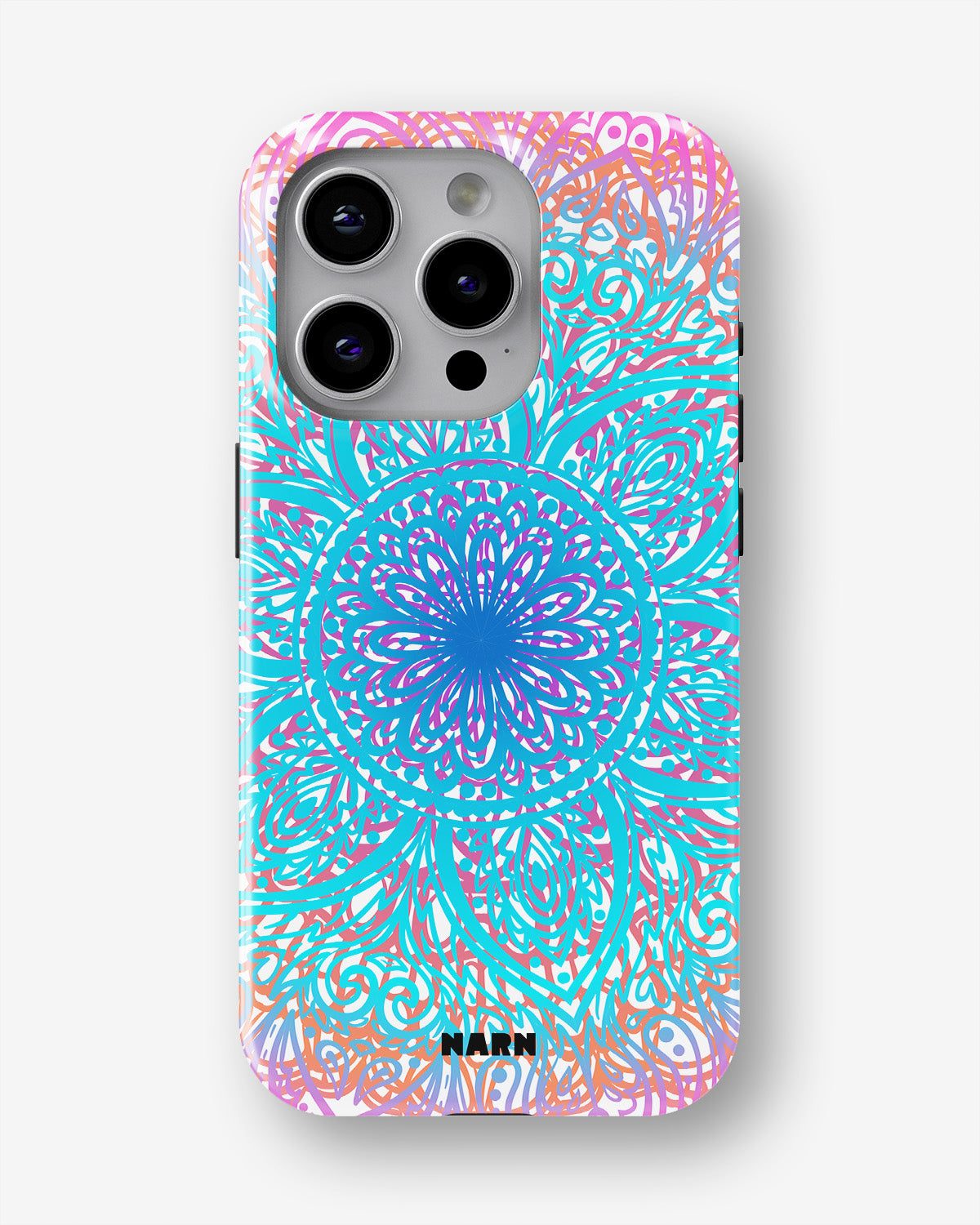iPhone 14 Pro Tough Case – Pastel Mandala - View 1