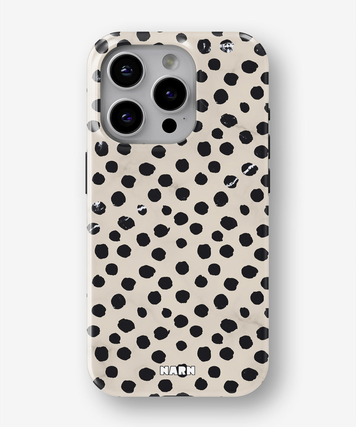 iPhone 14 Pro Tough Case – Marble Dots - View 1