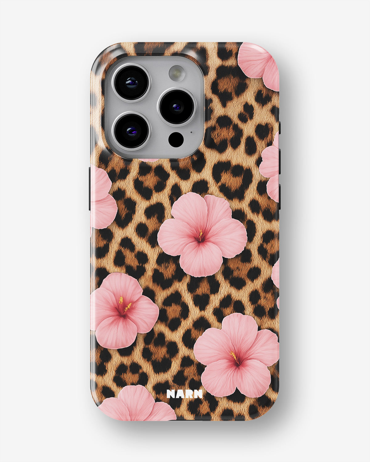 iPhone 14 Pro Tough Case – Leopard Flower - View 1
