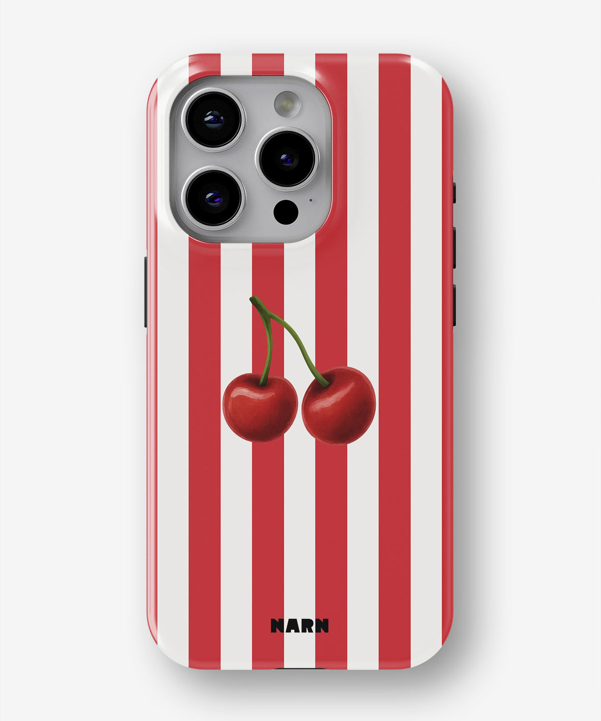 iPhone 14 Pro Tough Case – Cherry Stripes - View 1
