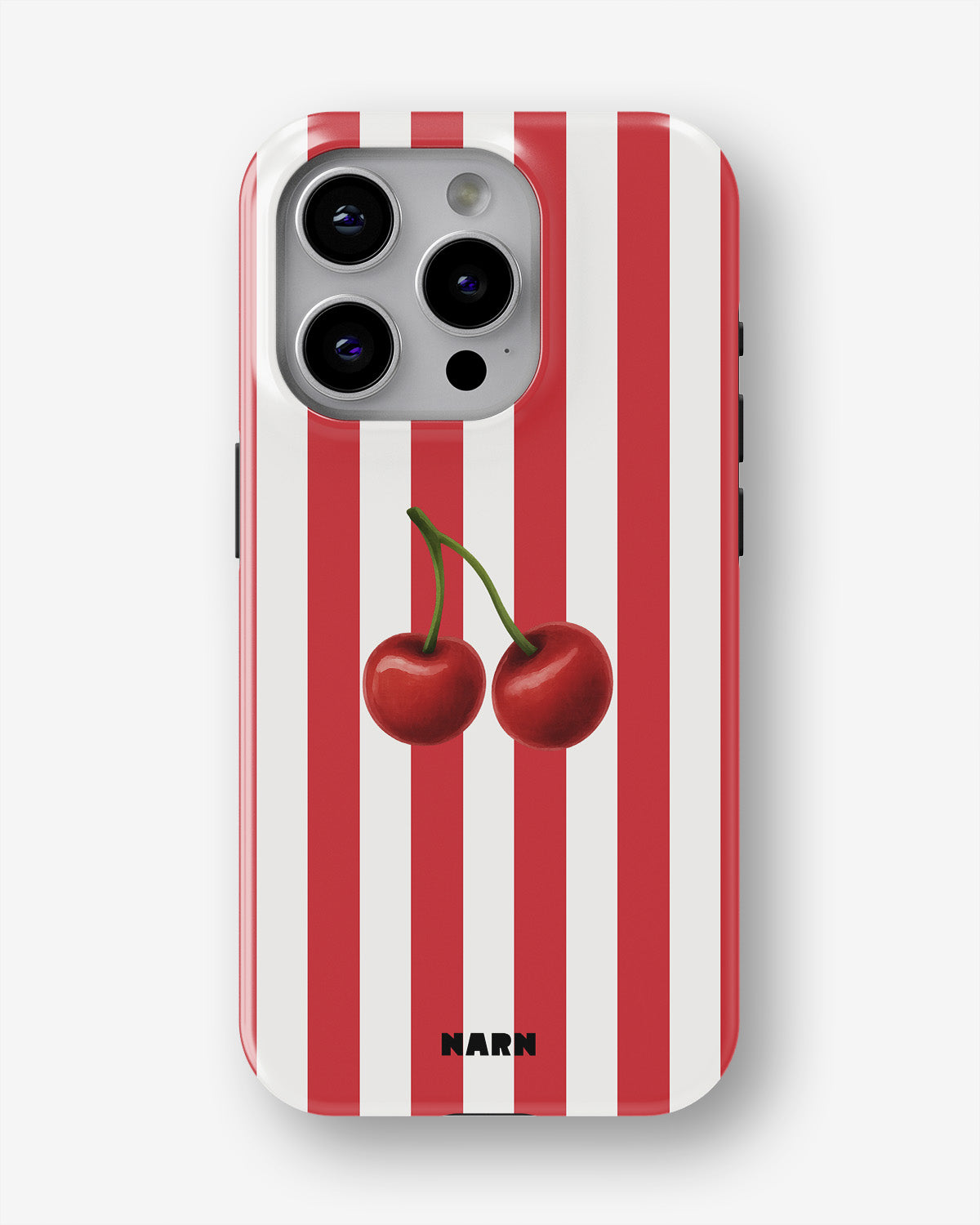 iPhone 14 Pro Tough Case – Cherry Stripes - View 1