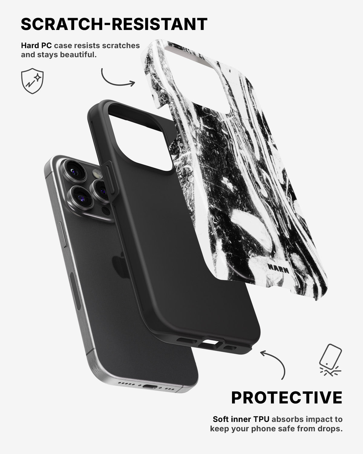 iPhone 14 Pro Tough Case – Liquid Obsidian - View 2