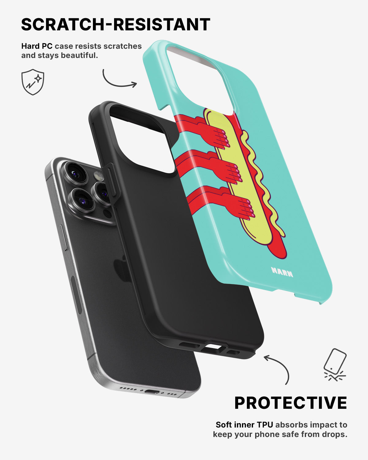 iPhone 14 Pro Tough Case – Hot Dog - View 2